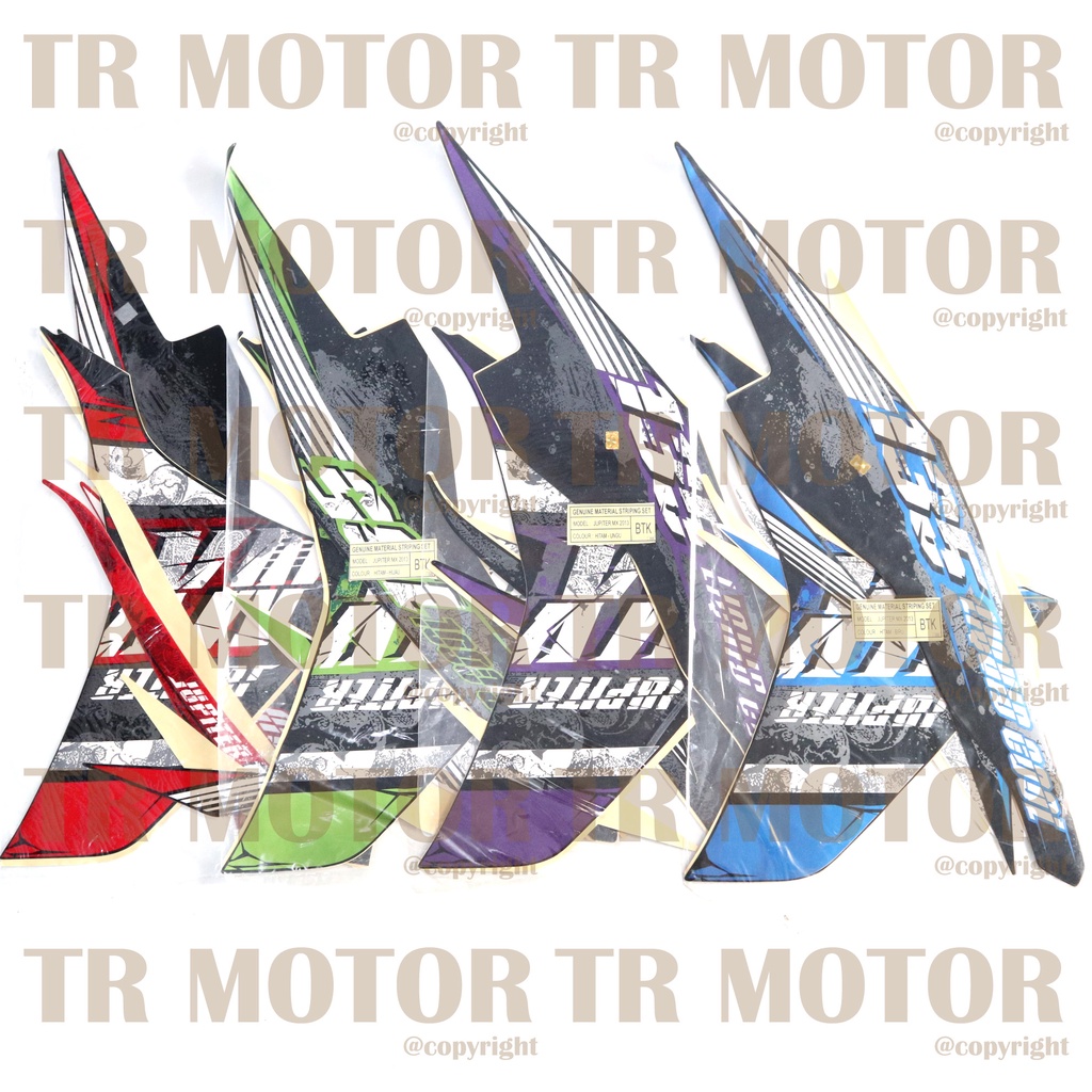 Stiker Motor Jupiter MX 135 2013 Sticker Striping Lis Full Set Motor