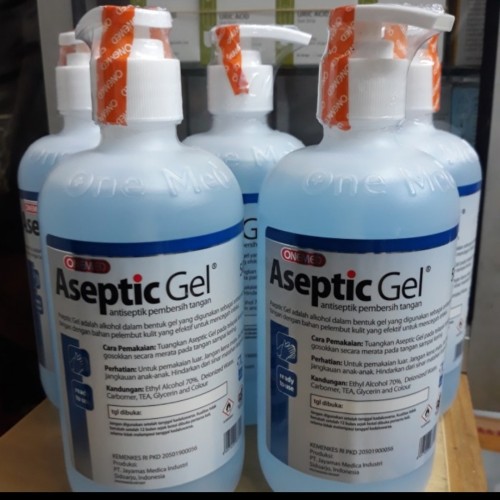 Aseptic Gel OneMed 500 ml + Dispenser / Hand Sanitizer Antiseptic Gel