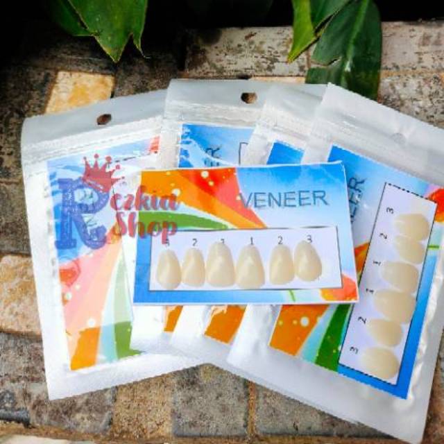 Veneer gigi/gigi sementara /vener /veneers /gigi kelinci 1set