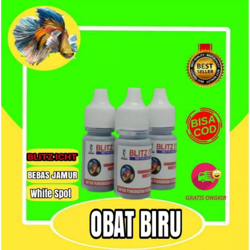 Obat Biru  Ikan Cupang/Ikan Koi Ikan Hias