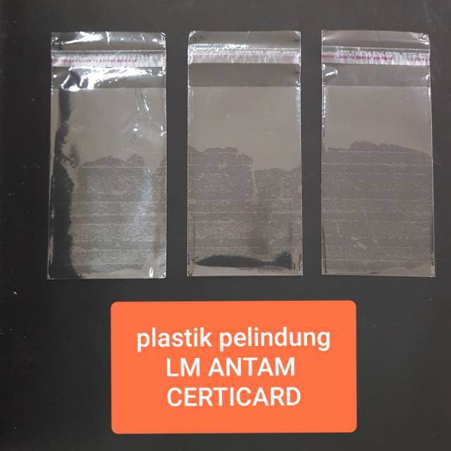 

Plastik pelindung LM ANTAM CERTICARD