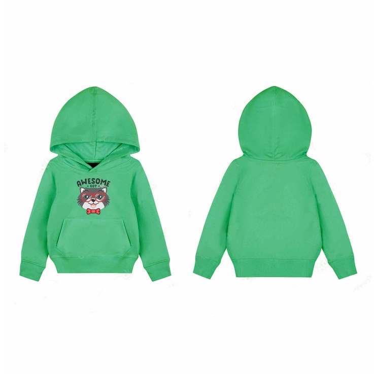 Hoodie Sweater Awsome Sweater Hoodie Pakaian Fleece Anak M -xl