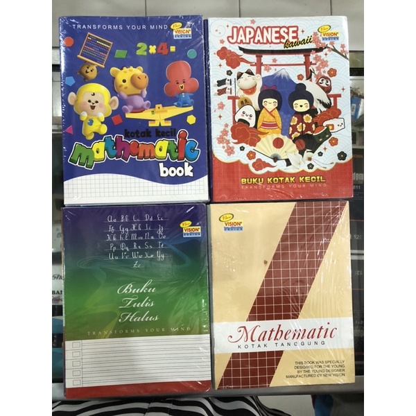 

BUKU HALUS / KOTAK KECIL MATEMATIKA TANGGUNG BESAR POLOS SKRIP VISION
