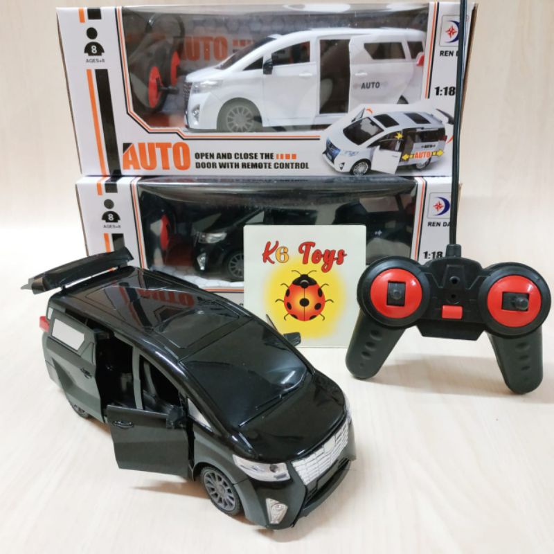 Mainan Mobil Alphard Mobil Remote Control Alphard Bisa Buka Tutup Pintu Baterai Cas