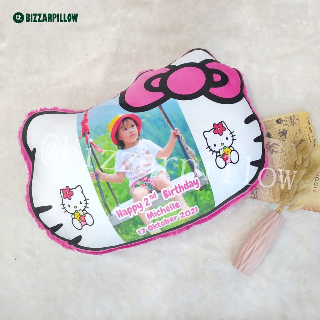 Bizzarpillow Bantal Custom Kepala Hello kitty 60 x 80 BZ200