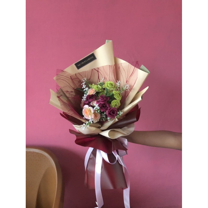 buket bunga artificial 6000/ buket artificial / buket bunga wisuda / buket bunga