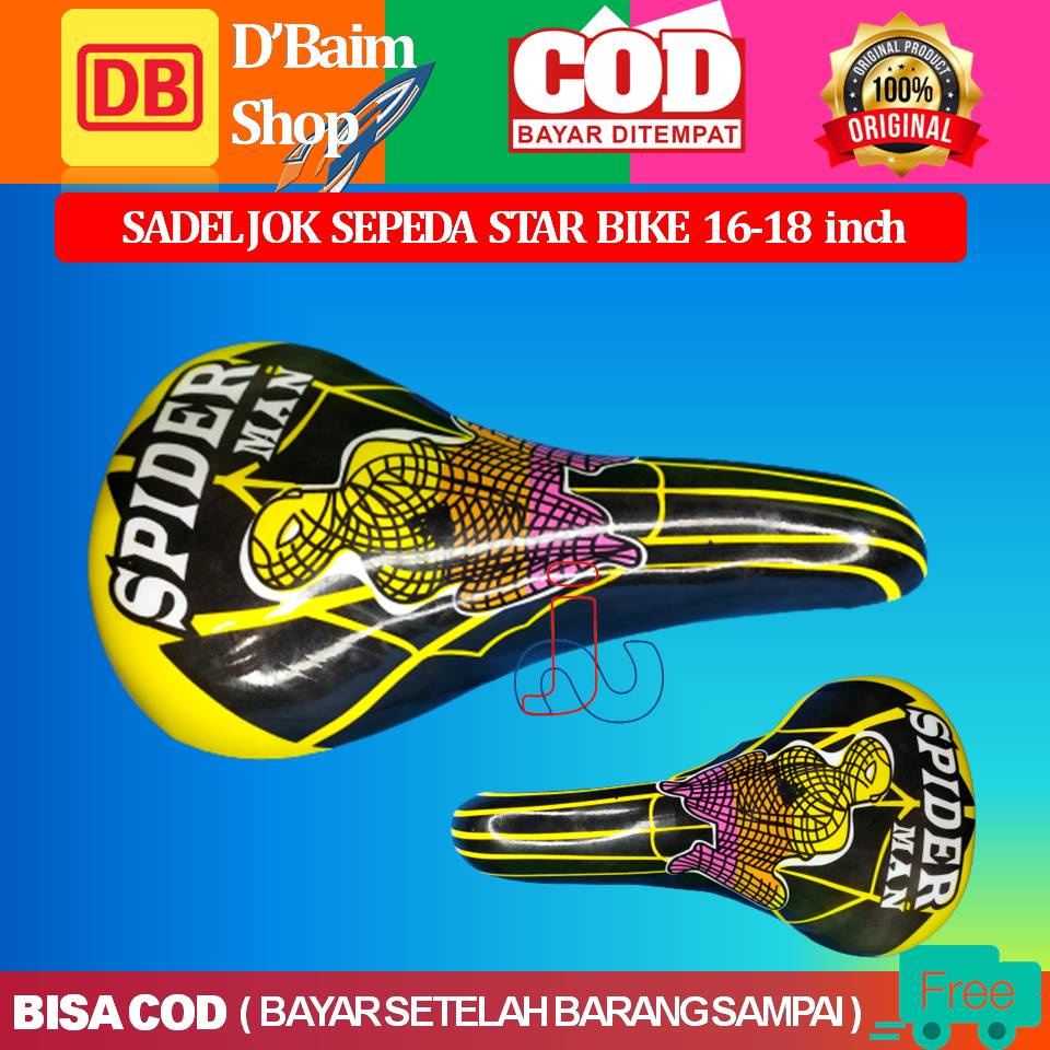 Sadel Sepeda Anak Star Bike Untuk Ring 16 dan 18 inch Sadel Sepeda Paling murah