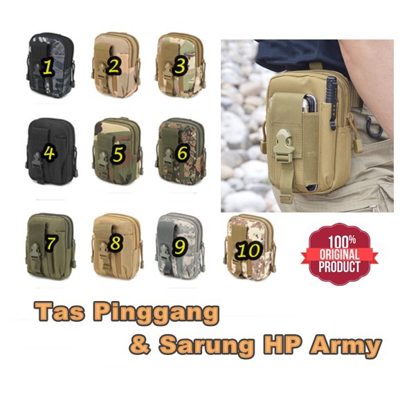 SARUNG HP ARMY  1188 | TAS PINGGANG | TAS IKAT PINGGANG