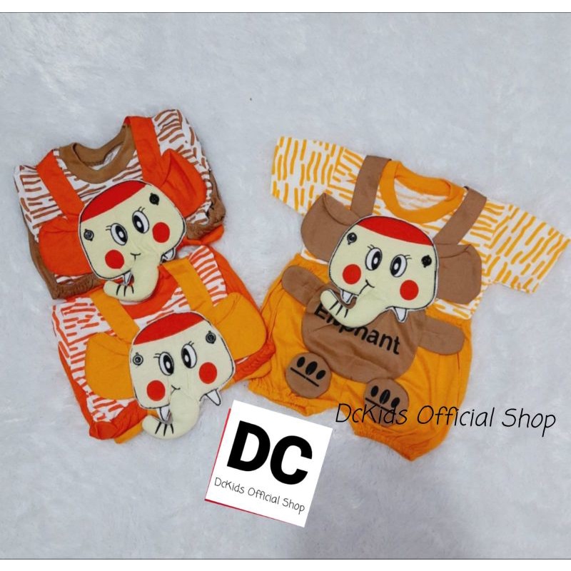 JUMPER BAYI NEWBORN - JUMPER BAYI KARAKTER ELEPHANT - SETELAN BAJU KODOK BAYI LAKI-LAKI PEREMPUAN - 