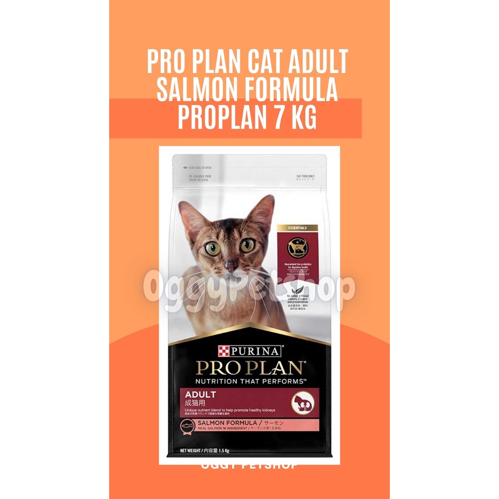 [GRAB GOJEK] PRO PLAN Cat Adult Salmon Formula Proplan Makanan Kucing Freshpack 7 Kg