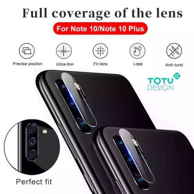 Totu Design Tempered Glass Camera samsung Note 10 PLUS Screen kamera