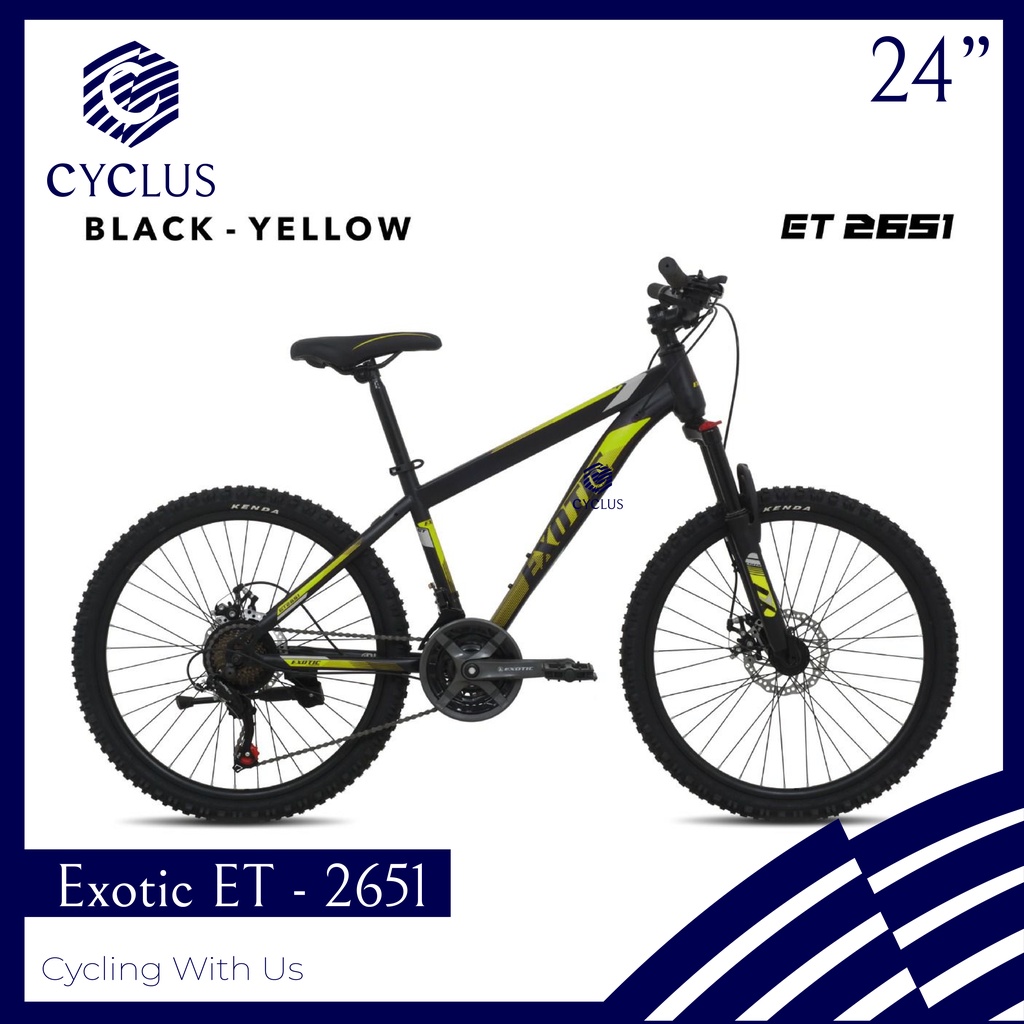 GRAB - Sepeda Gunung Exotic ET 2651 21 Speed 24 Inch