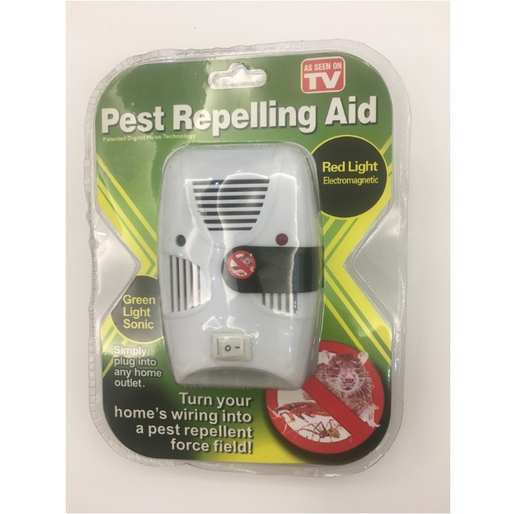 ALAT PENGUSIR TIKUS SERANGGA NYAMUK PEMBASMI ELEKTRONIK PEST REPELLER ANTI KECOA ULTRASONIC LA020W1