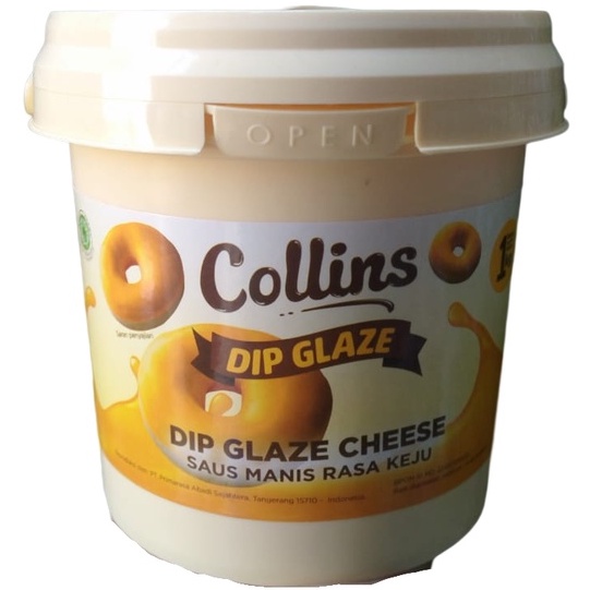 

Collins Dip Glaze Cheese 1kg Cokelat Pasta Rasa Keju