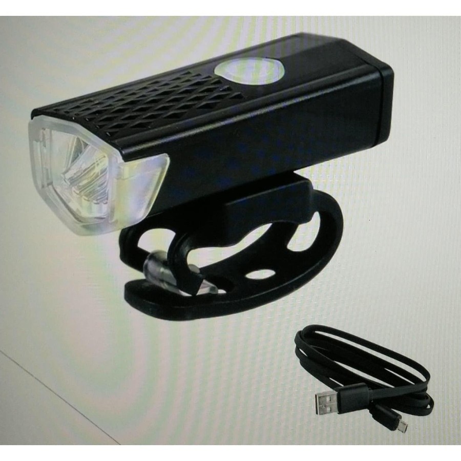 LAMPU DEPAN SEPEDA LED USB 300 LUMENS RECHARGEABLE BIKE FRONT LIGHT usb bicycle lamp waterproof