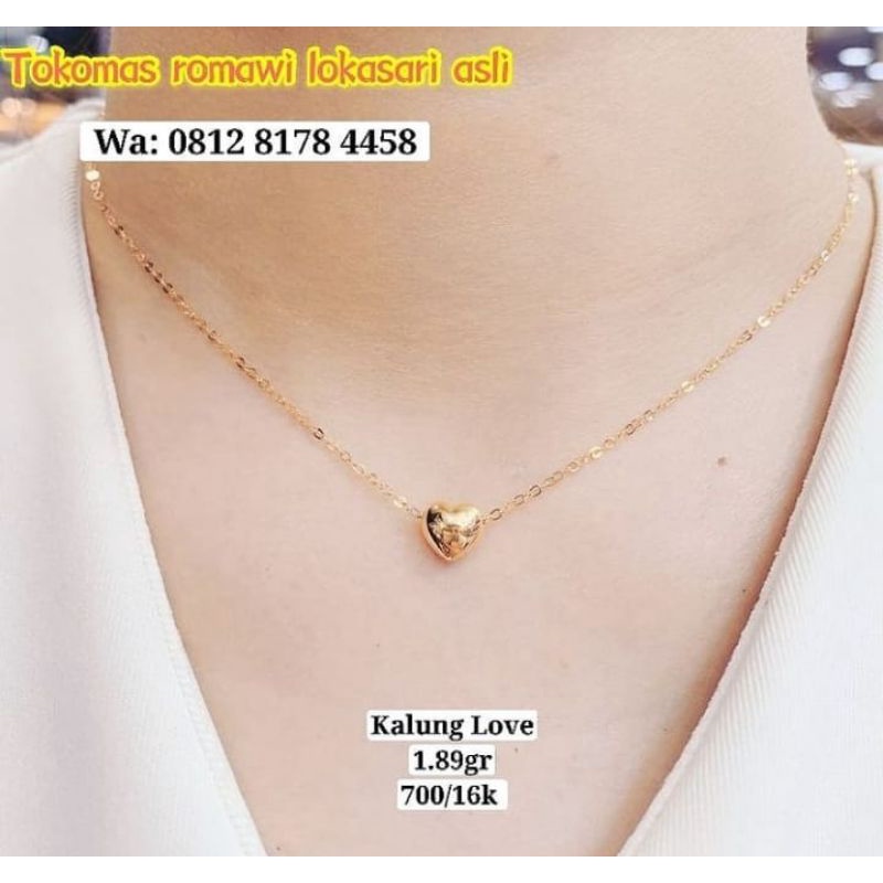 kalung fashion kadar 700 /16k emas asli - 1.89 gram