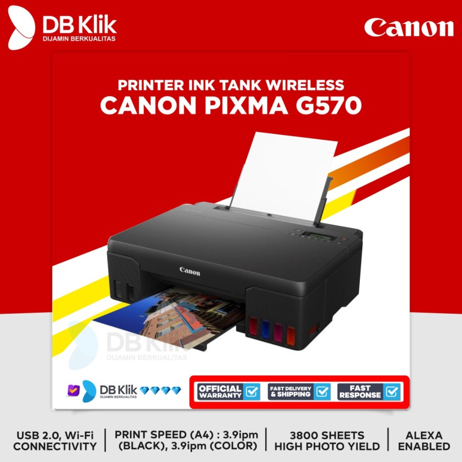 Printer CANON PIXMA G570 Ink Tank Wireless - CANON G570 (Print Only)