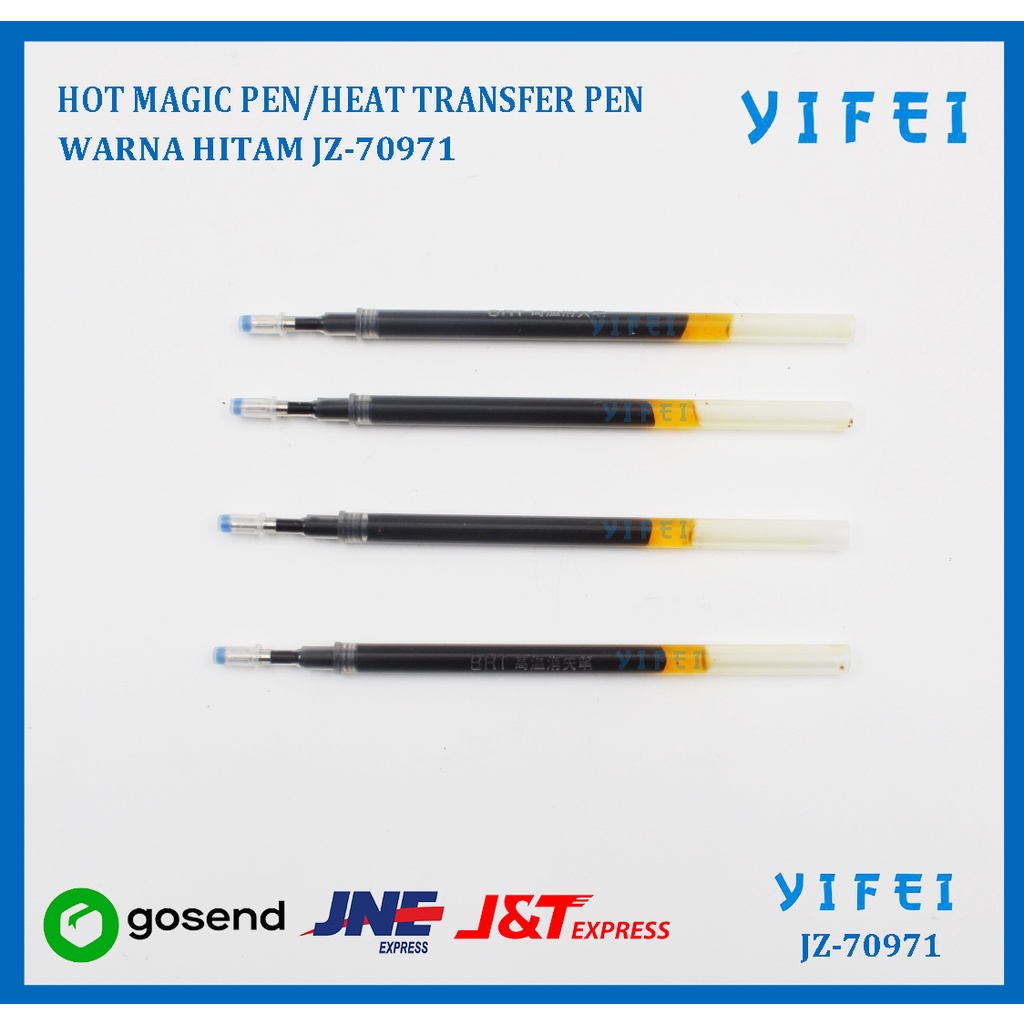 HOT MAGIC PEN / HEAT TRANSFER PEN WARNA HITAM YIFEI-70971