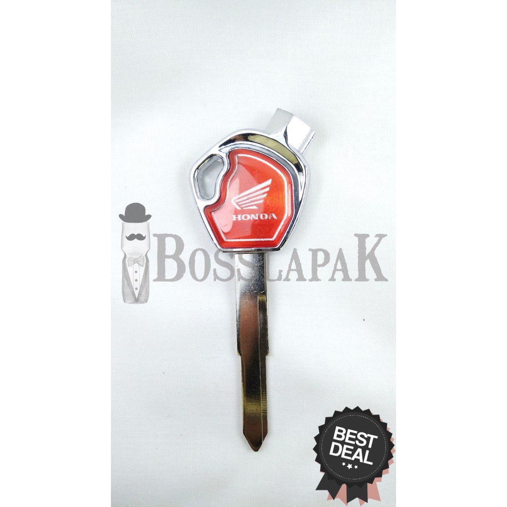 kunci duplikat keyblank motor honda revo beat variasi Merah