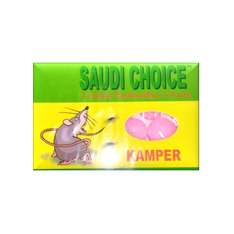 Saudi Choice Kamper Pink Pengusir Tikus dan Kecoa 40 gr