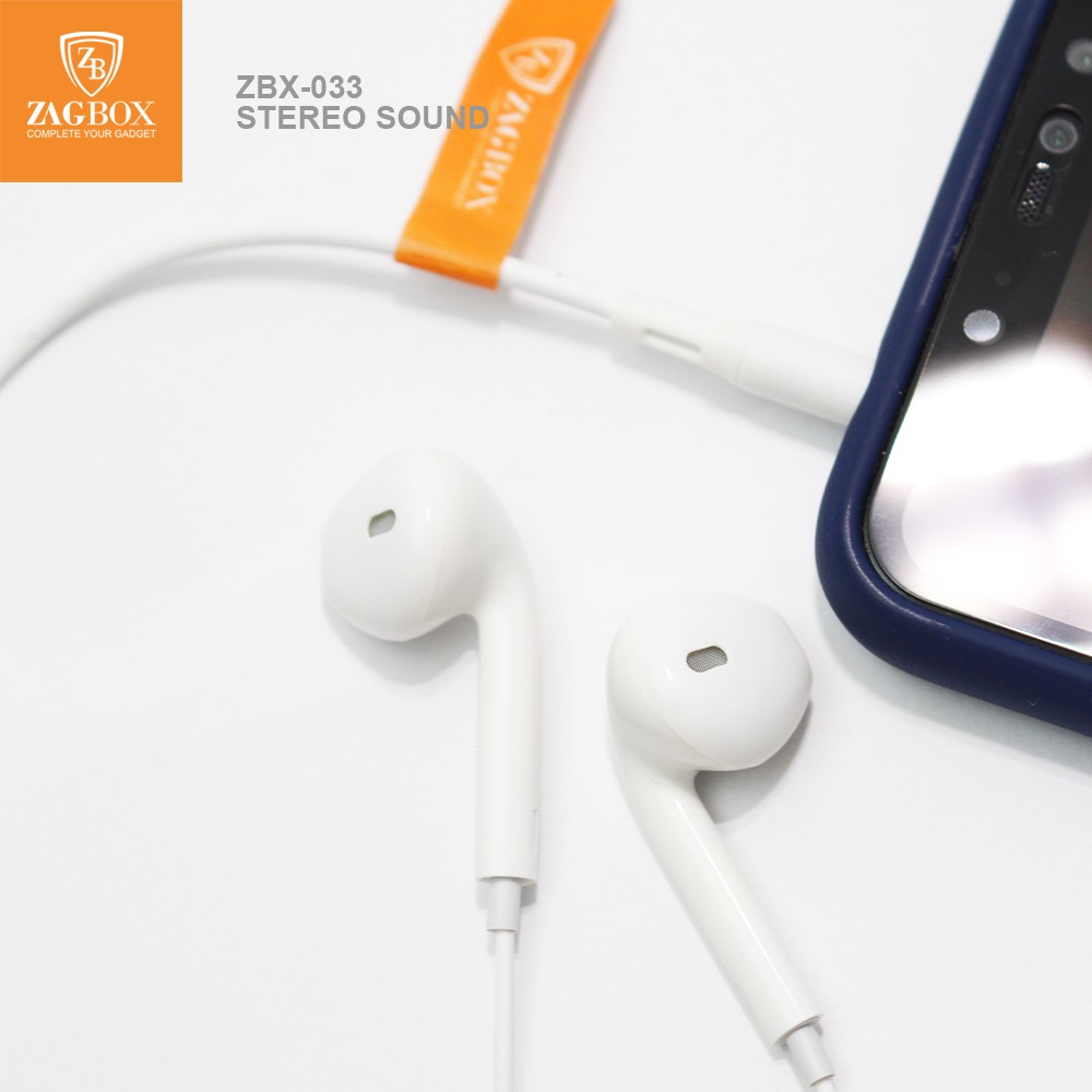 Handsfree Headset ZAGBOX Earpods model (ZBX-033) surround sound