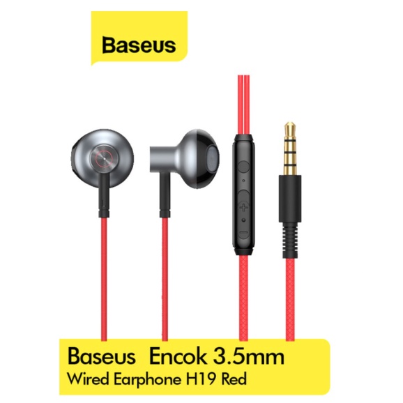 BASEUS Encok 3.5mm Wired Earphone H19 NGH19