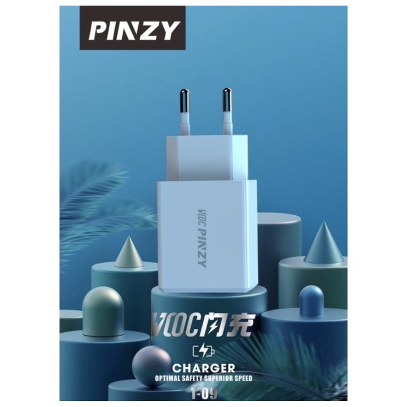 Adaptor Charger -Travel Charger PINZY VOOC T-09 - Batok Charger T-09.