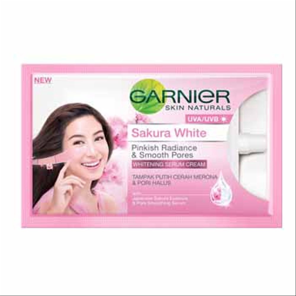 Garnier Sakura White Day Cream 7ml Sachet Shopee Indonesia