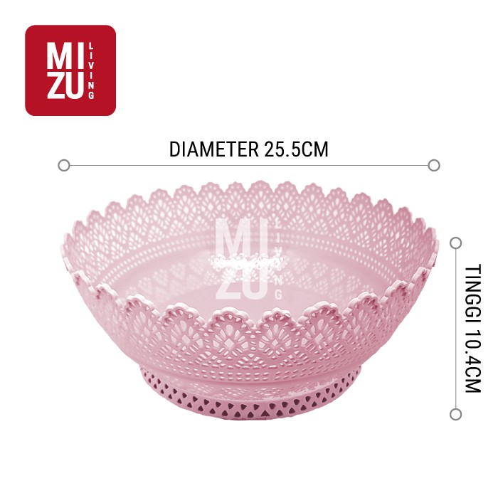 [CLEARANCE SALE] Keranjang Plastik Buah Baskom Serbaguna Mangkok BULAT BESAR 25.5cm-3