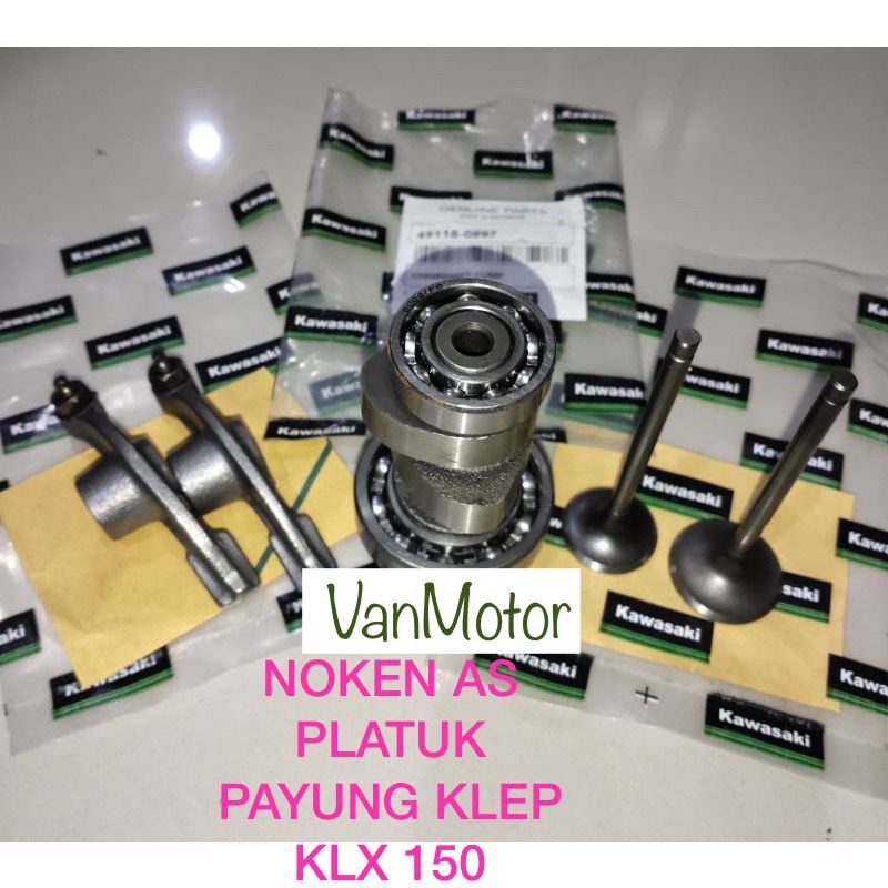 NOKEN AS SET PLATUK PELATUK PAYUNG KLEP KLX 150 KAWASAKI