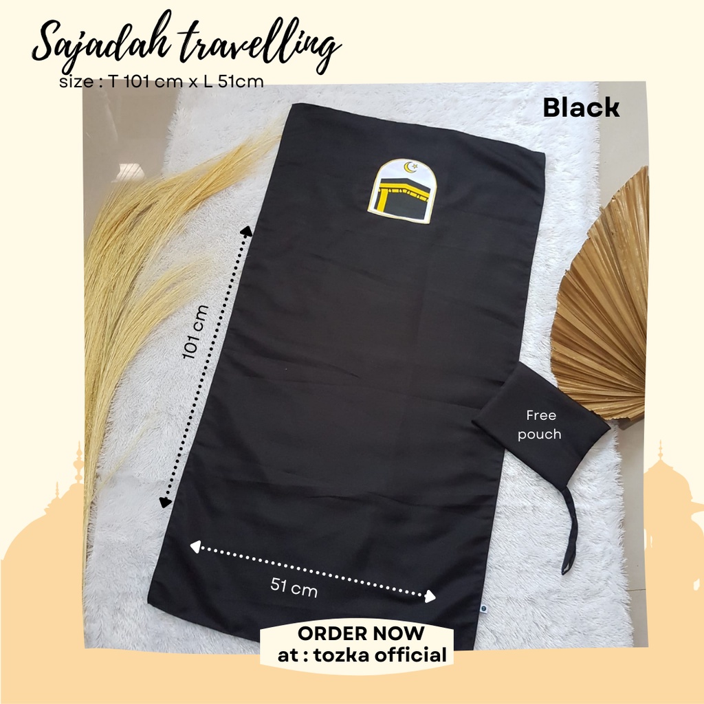 [Tozka] Sajadah travelling I Sajadah pocket I Sajadah kantong I free pouch