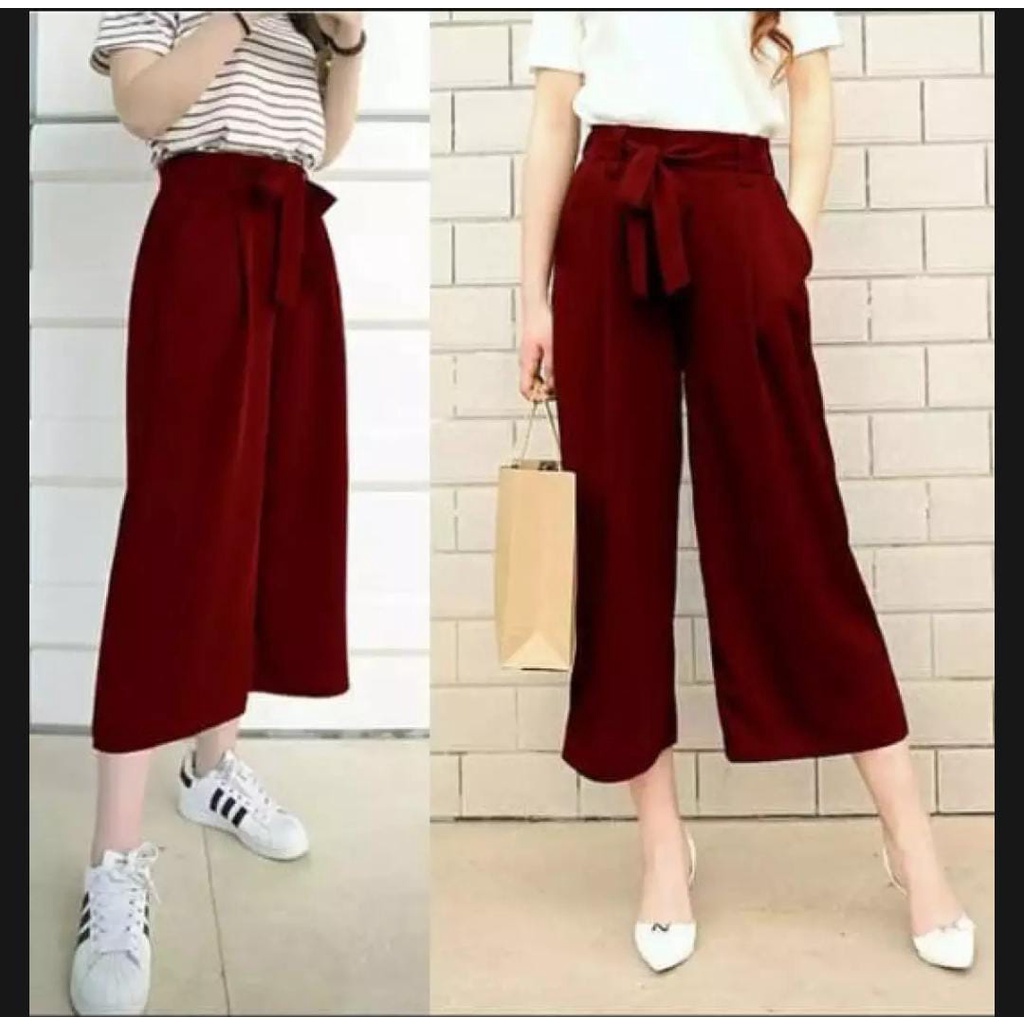 BDG_STYLE CELANA LEONY PANTS/CELANA KULOT WANITA/CELANA SANTAI//CELANA TERBARU (COD)