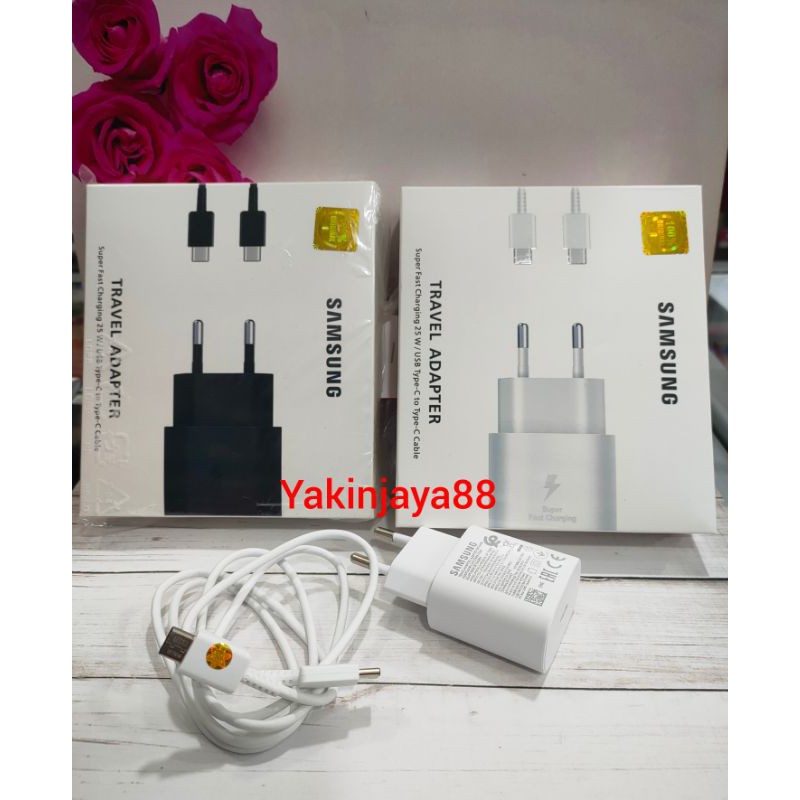 Charger Samsung ORI 100% Type C To C Super Fast Charging 25 Watt / Casan Samsung ORI 100%