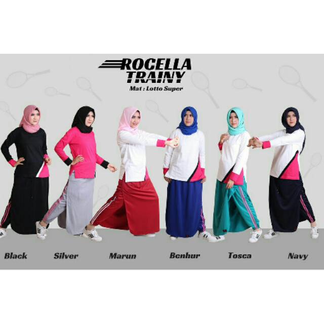 Rocella Rok Celana Trainy - Rok Celana Olahraga - Training Wanita