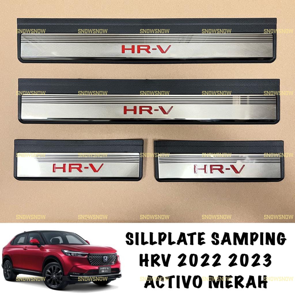 Sillplate Samping Honda HRV 2022 2023 Up Activo Merah