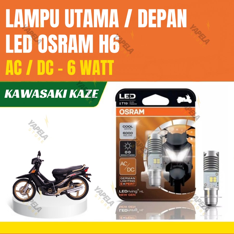Lampu Depan LED Motor Kawasaki Kaze-R OSRAM ORIGINAL H6-T19