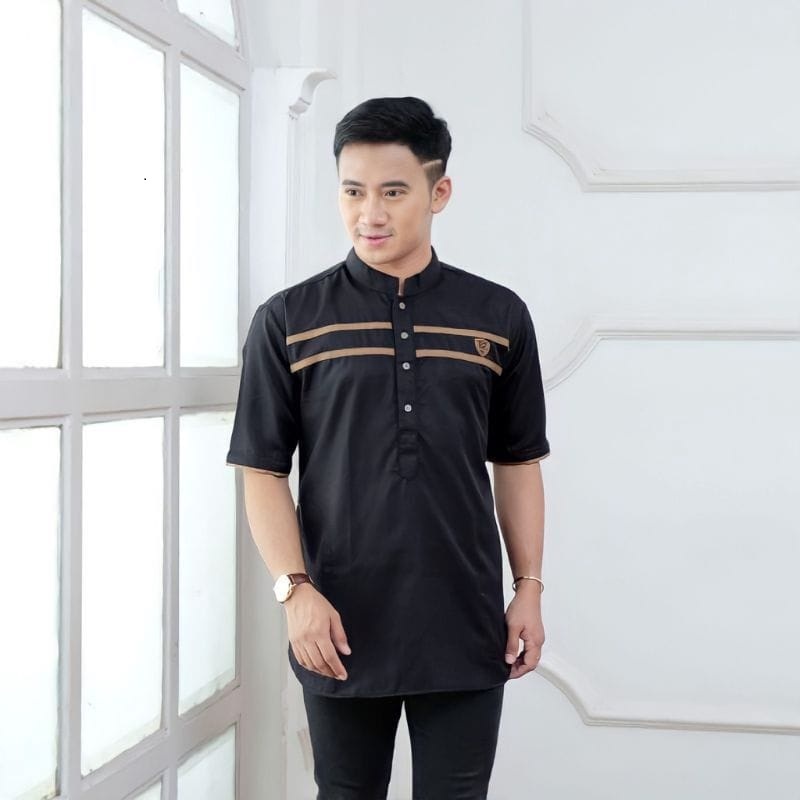 (XR)koko kurta  pria dewasa bahan import terbaru 2022 lengan pendek