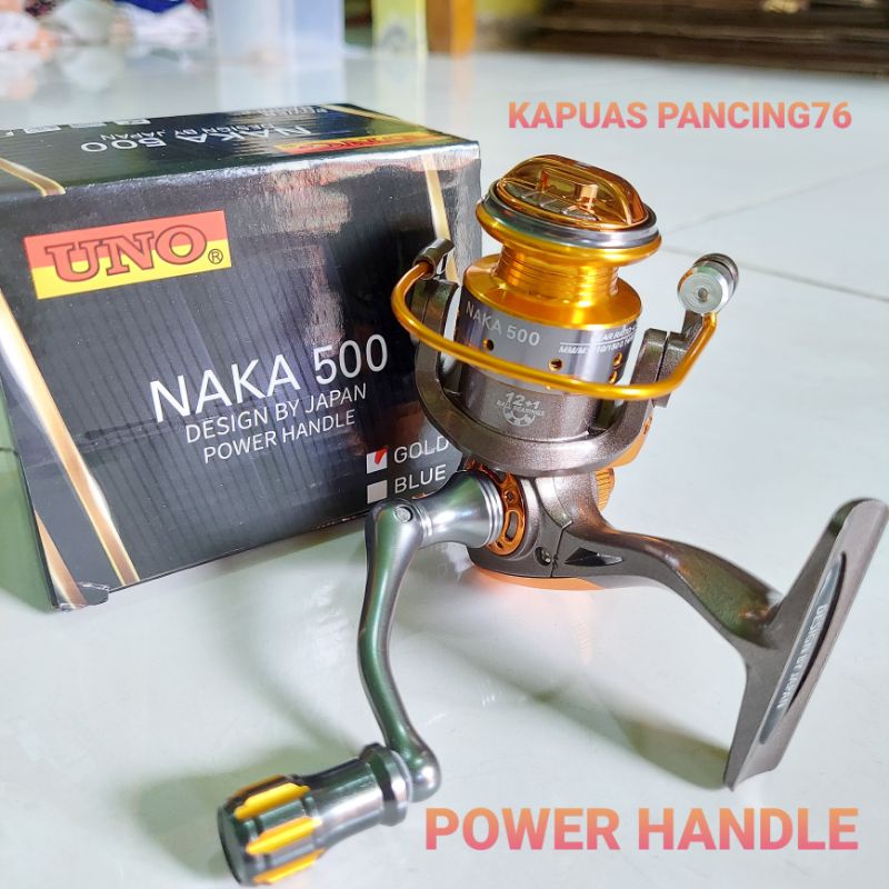 REEL SPINING POWER HANDLE UNONAKA500SPUL BESI BERING 13.KEREK SPINING POWER HANDLE UNONAKA500