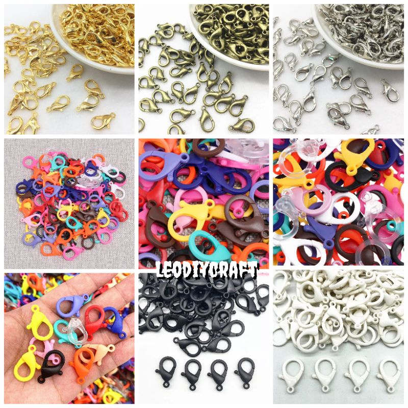 50pcs Aneka Kokot Udang - Kokot 12mm - 14mm - 16mm 18mm - 2cm - 2.5cm - 3cm - Kokot plastik 3cm - Ko