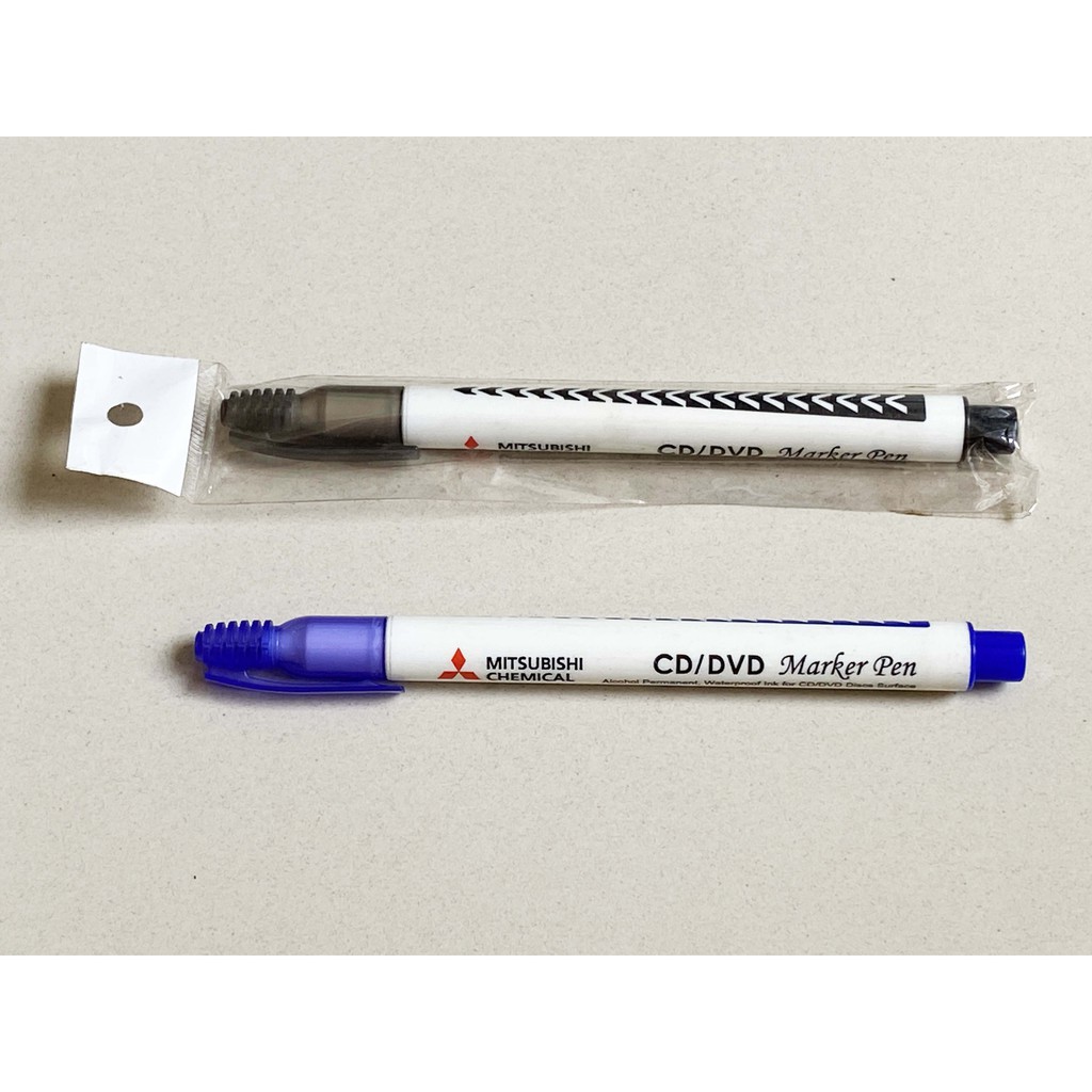 

Spidol Marker Mitsubishi permanent waterproof untuk CD DVD Glass Metal Cloth Paper 0,5 mm fine tip