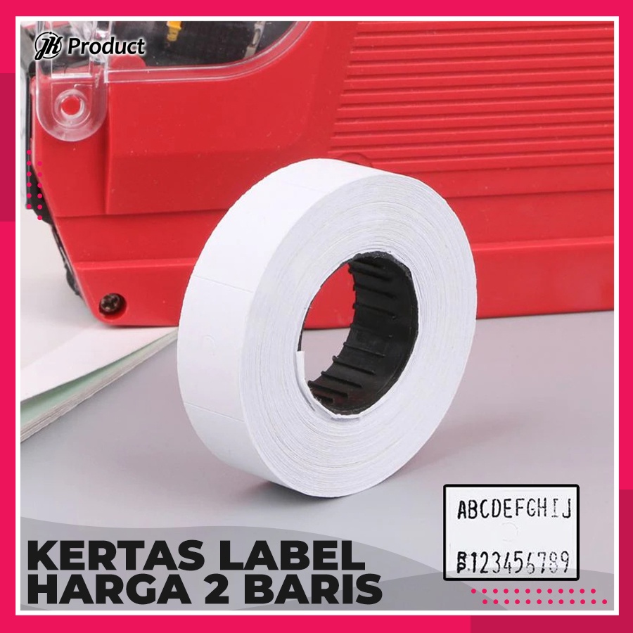 

Kertas Isi Ulang Label Harga 2 Baris Double Price Labeller Roll Refill