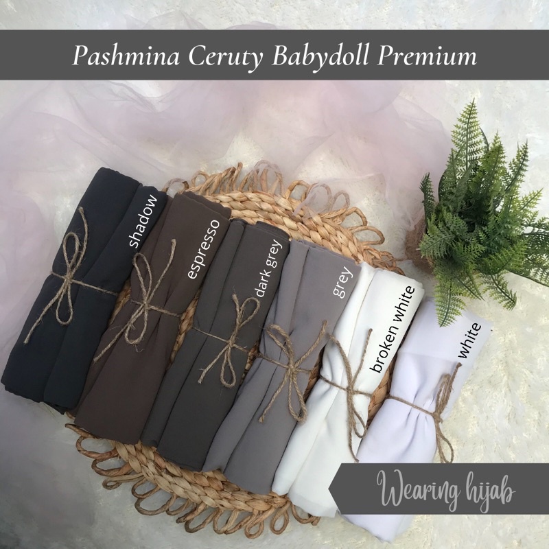 Pasmina Ceruty Baby Doll Premium / Pashmina Ceruty Baby doll Jahit Tepi PART 1