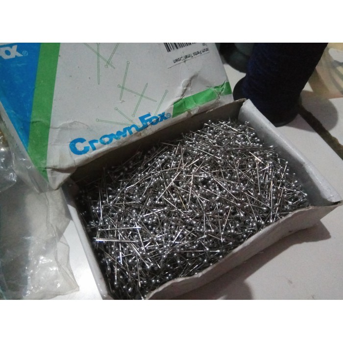 Jarum pentul wijen paku silver mini kecil pendek tajam premium newey