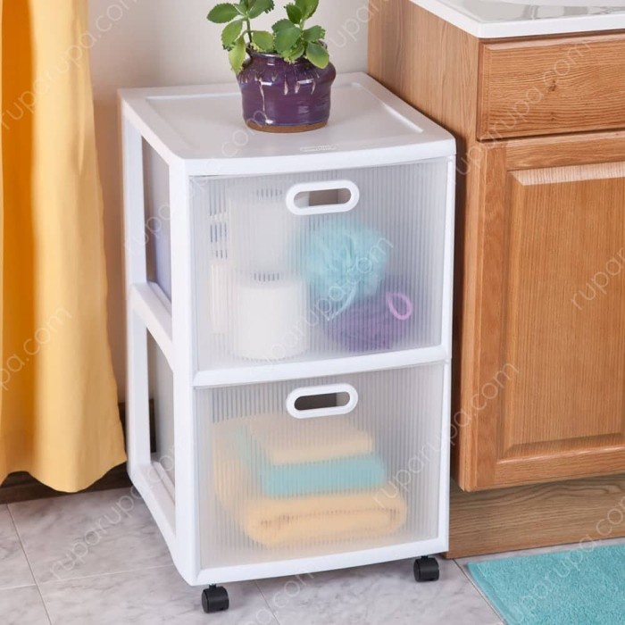 

Sterilite Kotak Penyimpanan Dua Laci Ultra Cart - Putih bn17