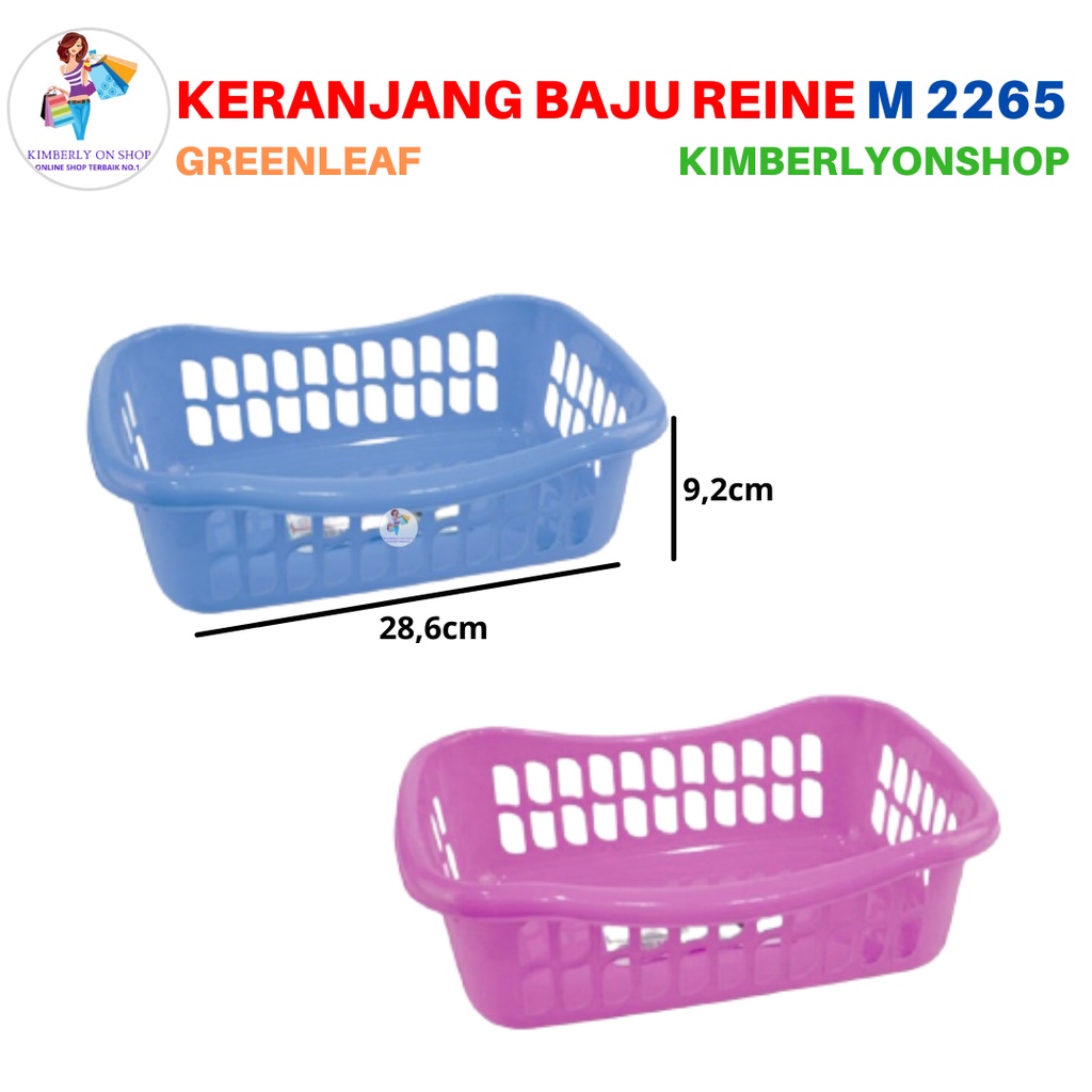 keranjang Plastik serbaguna/keranjang container Reine M 2265 greenleaf