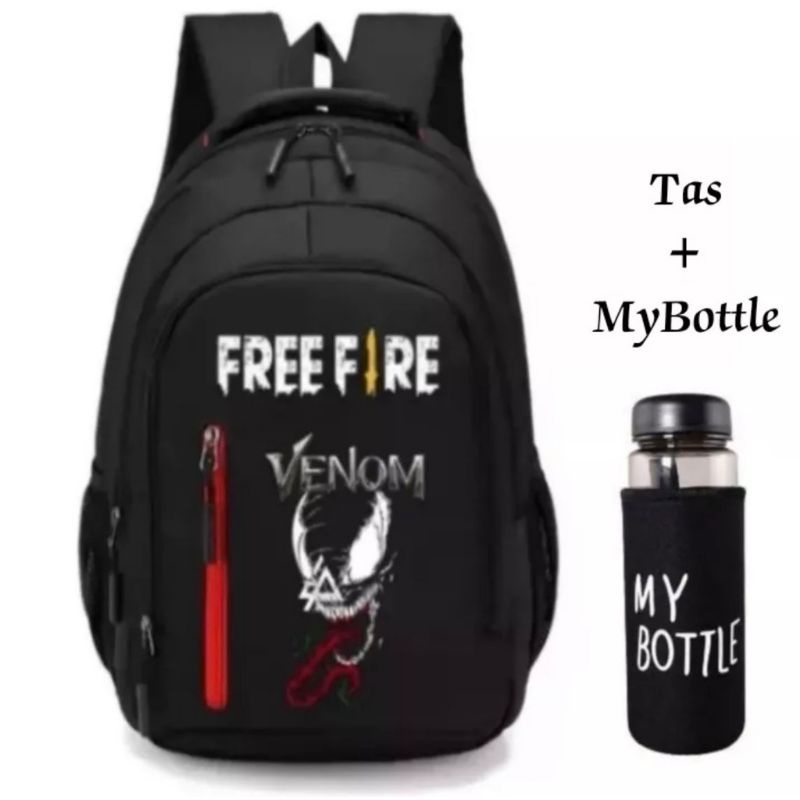 BPINK.ID Tas Sekolah Anak Laki Laki SD SMP SMA Motif Free Fire Vanom Tas Ransel Kerja ORIGINAL Tas S