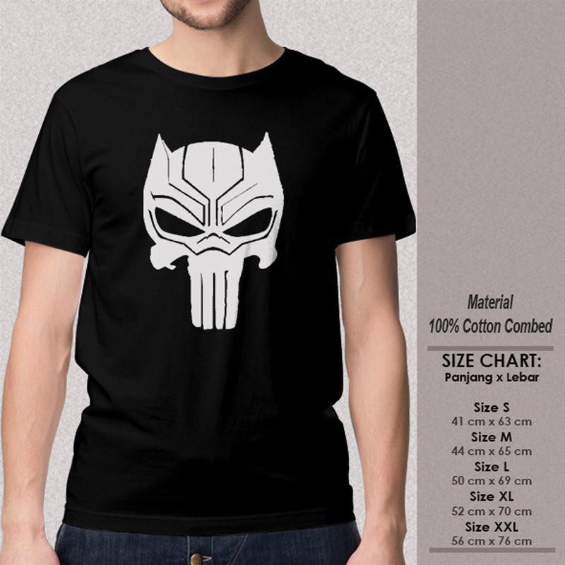 KAOS PRIA  SUPERHERO Baju  Distro CUTTING BLACK MANUSIA 