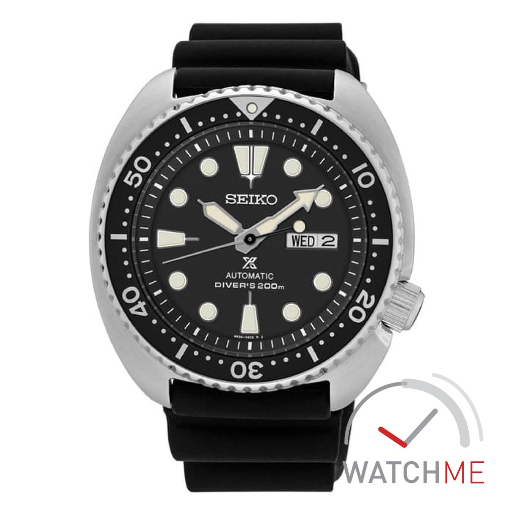 Jam Tangan Seiko Prospex SRP777K1 Automatic Turtle Black Dial 200m Rubber Strap Original Bergaransi