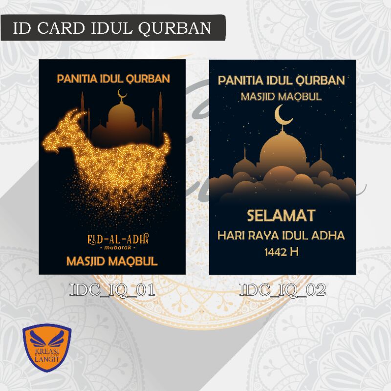 NAMETAG PANITIA IDUL QURBAN / ID CARD PANITIA QURBAN / IDUL ADHA / IDUL FITRI