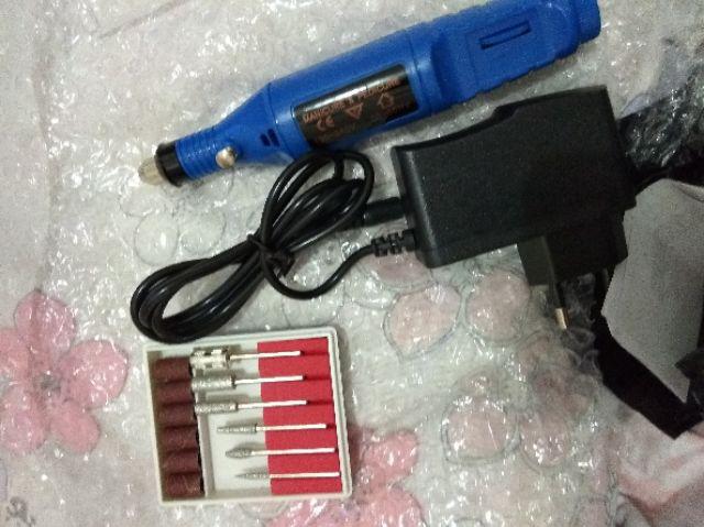 Mesin Mini Grinder Grafir Bor Potong Gerinda Ukir + Adaptor Dc + Mata